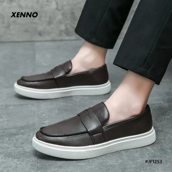 Premium Leather Low Cut Loafers Casual Shoes